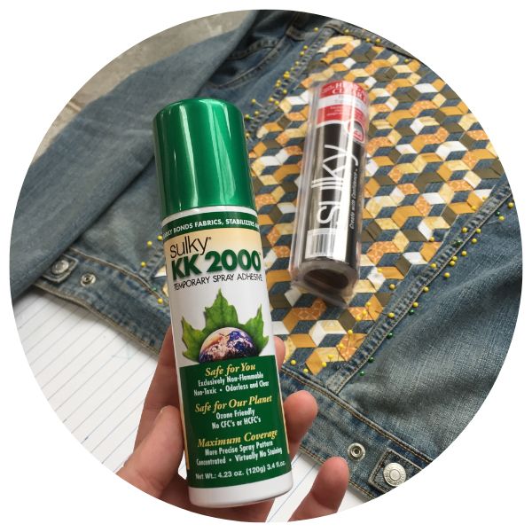 Клей временной фиксации для машинной вышивки