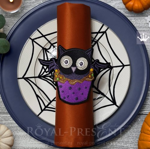 Дизайны машинной вышивки Кексы Хэллоуин