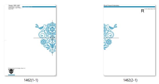 шаблон на двух листах