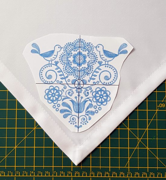 Позиционирование на ткани