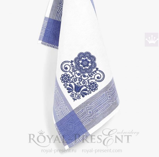 Дизайн машинной вышивки Норвежский узор