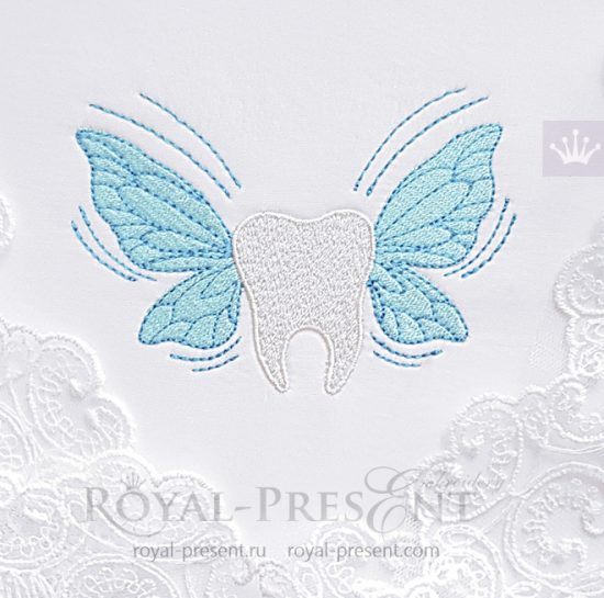 Дизайн машинной вышивки Зуб для Зубной Феи