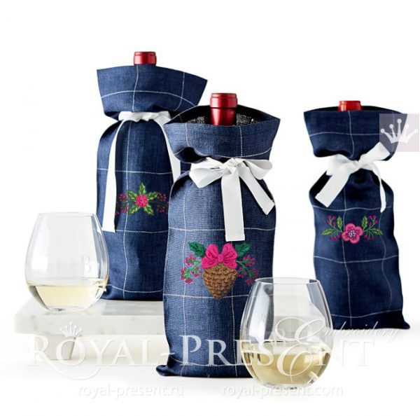 Дизайны машинной вышивки Рождественские декоративные элементы