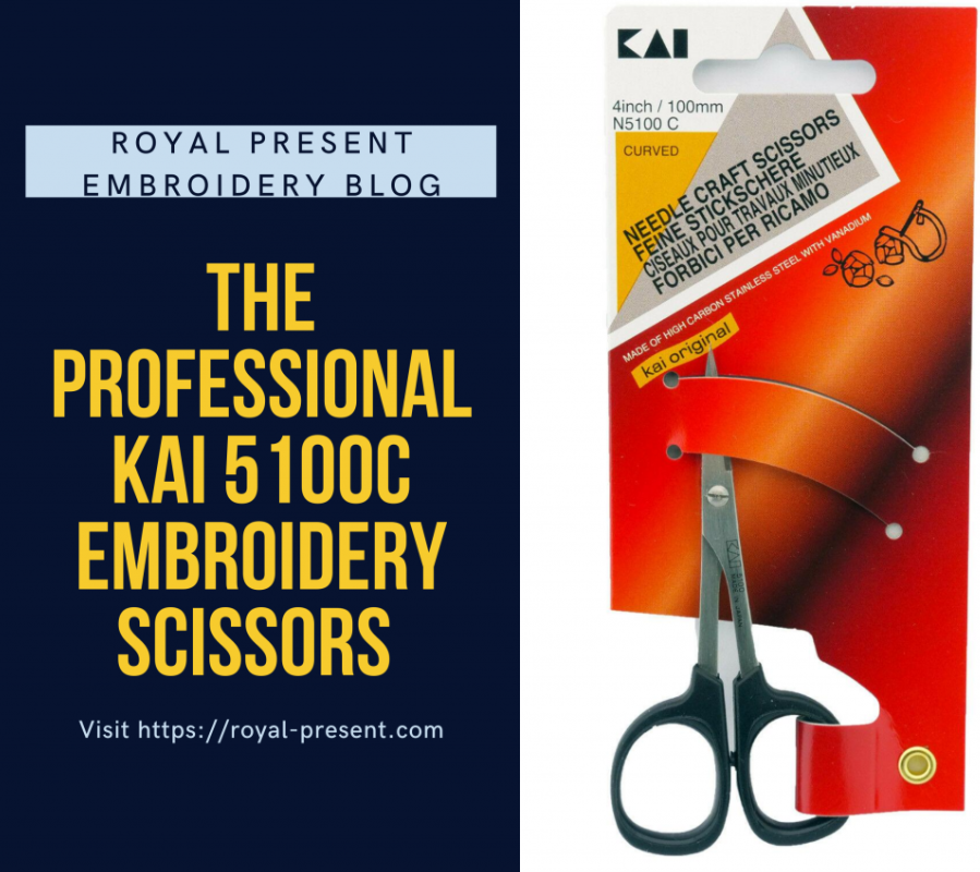 Профессиональные вышивальные ножницы KAI N5100C