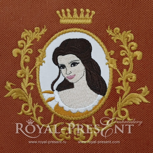 Дизайн машинной вышивки Красавица Белль