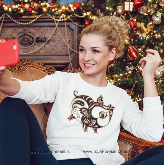 Дизайн машинной вышивки Кабан