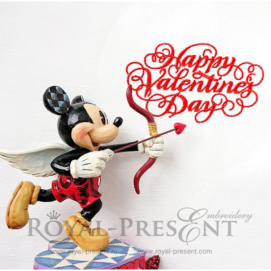 Дизайн машинной вышивки бесплатно День Святого Валентина