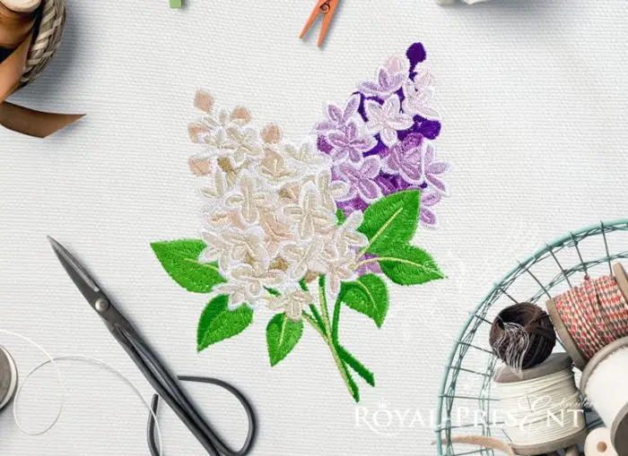 Дизайн Машинной Вышивки Букет Сирени
