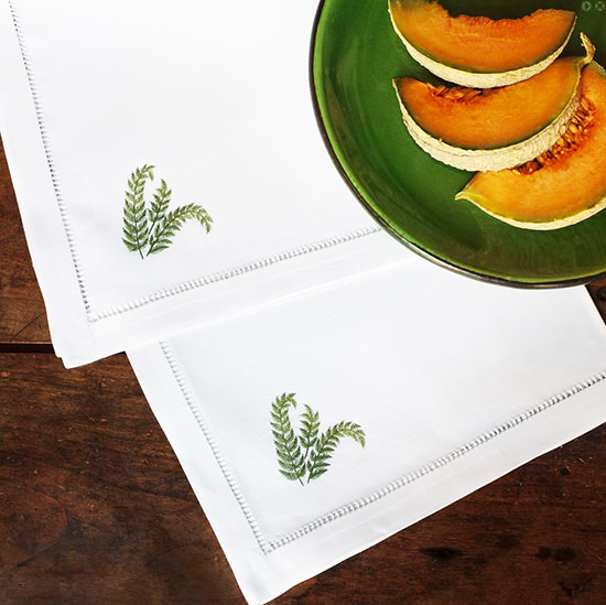 Дизайн машинной вышивки Папоротник