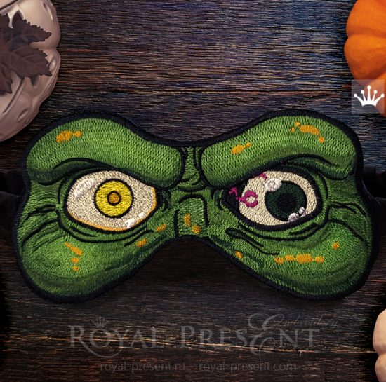 Дизайн машинной вышивки Маска для сна Ведьма