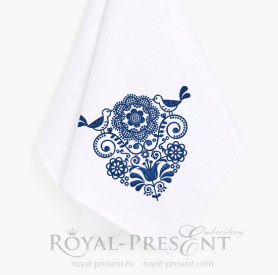 Дизайн машинной вышивки Норвежский орнамент