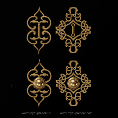 Два дизайна для обработки прорезей для пуговиц