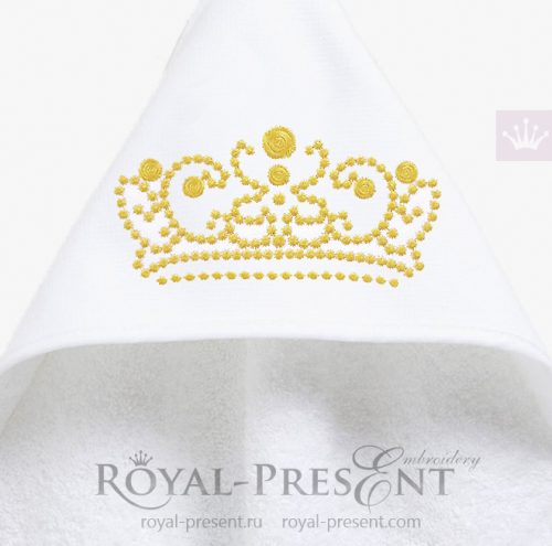 Дизайн машинной вышивки Тиара - 4 размера