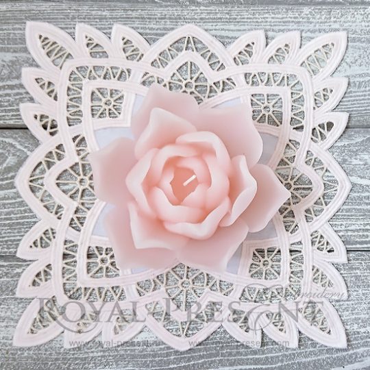 Дизайн машинной вышивки Ажурный орнамент Ришелье