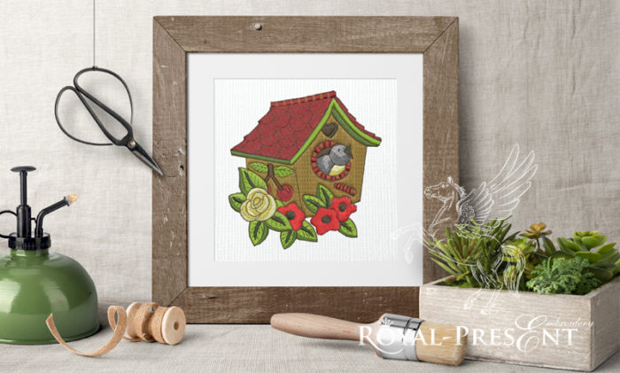 Дизайн машинной вышивки бесплатно Весна