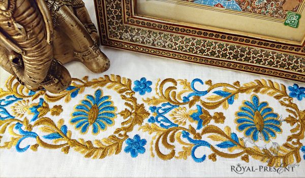 Дизайн машинной вышивки Элегантный индийский бордюр