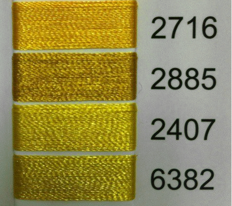 Ниточки полиэстер под золото