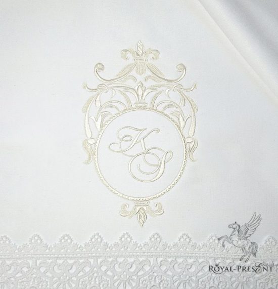 Дизайн машинной вышивки Классическое обрамление для монограммы