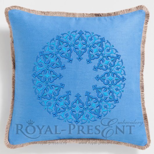 Дизайн машинной вышивки Круглый Османский орнамент