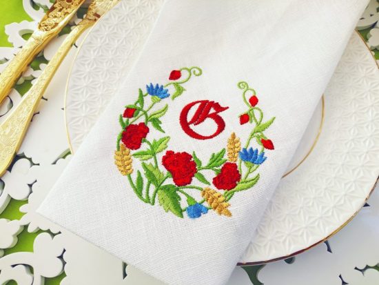 Дизайн для машинной вышивки Летние цветы