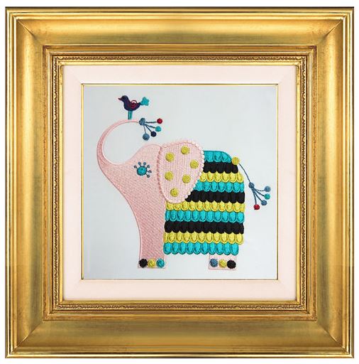 Дизайн машинной вышивки Слоник