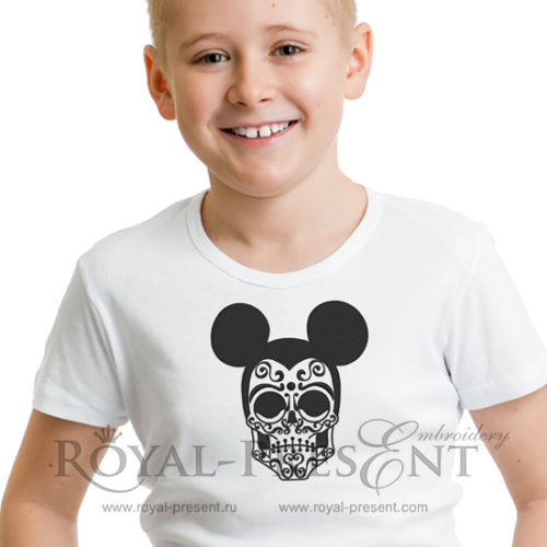 Дизайн машинной вышивки Dark Mouse