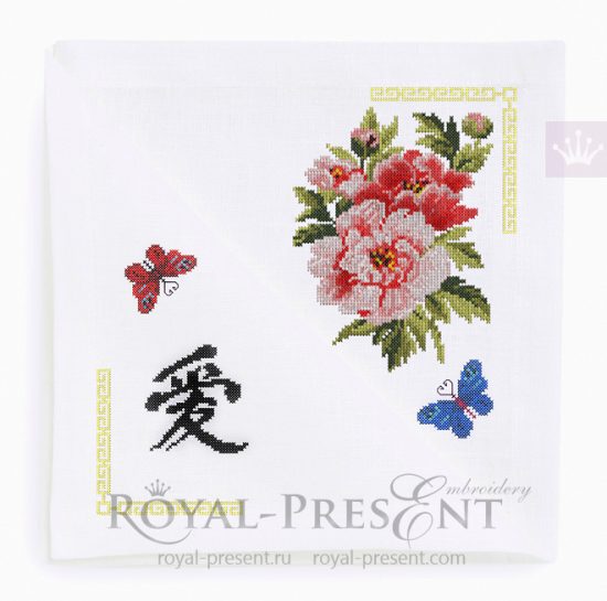 Дизайны для машинной вышивки крестом Привлечение любви