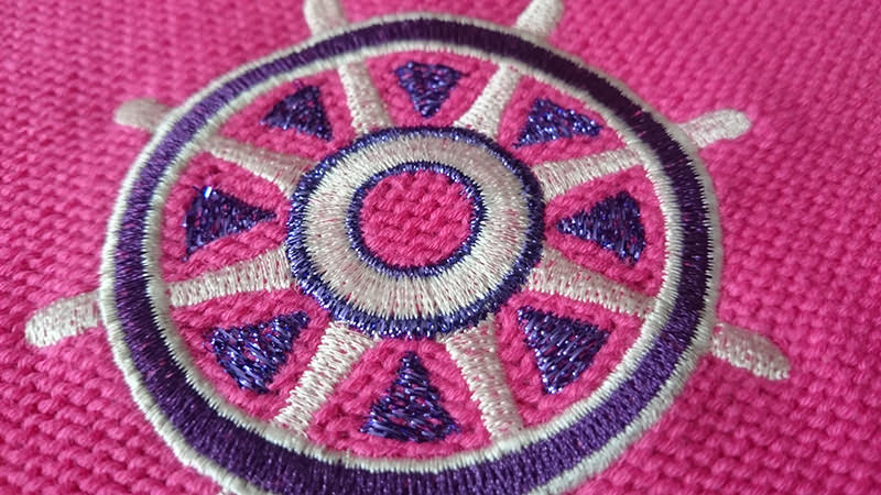 Дизайн машинной вышивки Штурвал