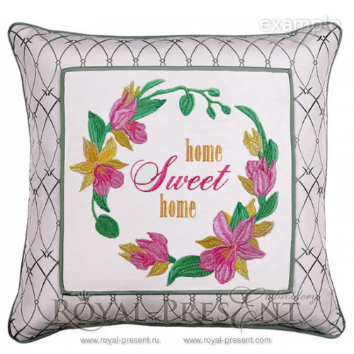 Дизайн машинной вышивки Тропические орхидеи