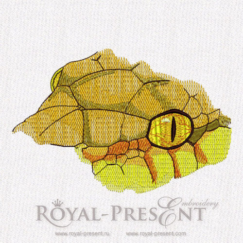 Дизайн для машинной вышивки Голова змеи
