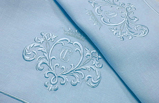 Дизайн машинной вышивки Вензель для монограммы | 3D