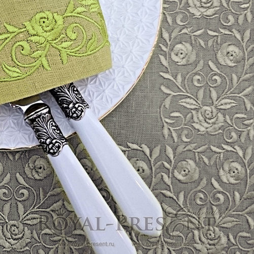 Дизайн машинной вышивки Винтажный цветочный бордюр