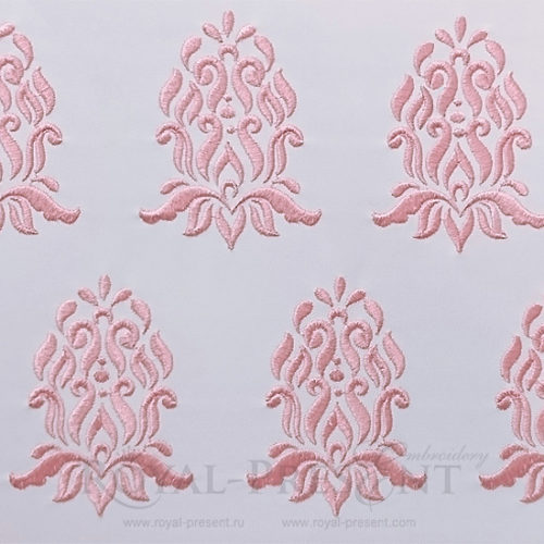 Дизайн машинной вышивки Винтажный элемент