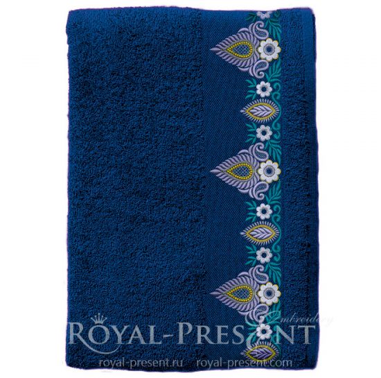 Дизайн машинной вышивки Индийский бордюр