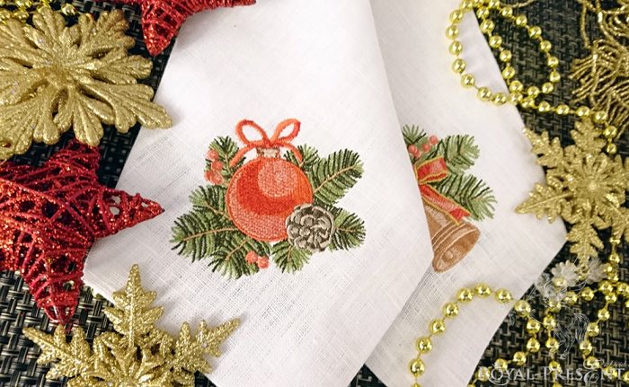 Дизайн машинной вышивки Винтажный новогодний шар