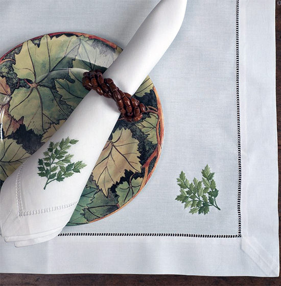 Дизайн машинной вышивки Зеленые листья