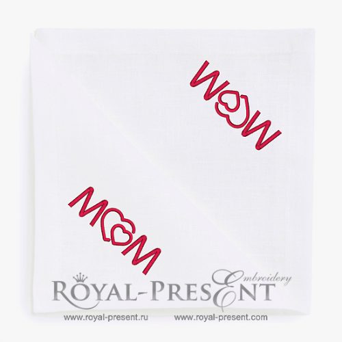 Бесплатный дизайн машинной вышивки День матери