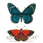 Дизайны машинной вышивки бабочки