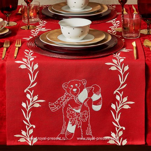 Дизайны машинной вышивки Забавные медведи