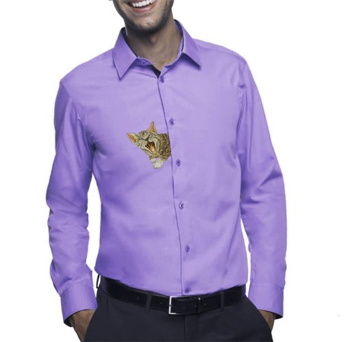 Дизайн машинной вышивки Котенок за пазухой