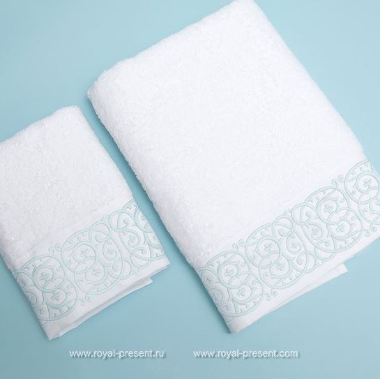 Бордюр для машинной вышивки Арабеска