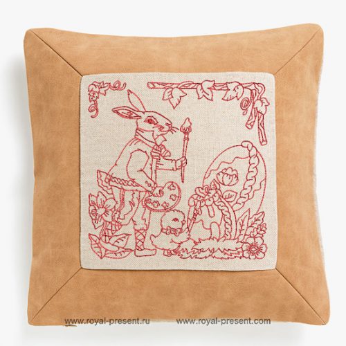 Машинная вышивка Пасха