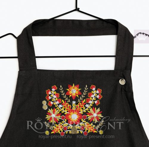 Бесплатный Дизайн машинной вышивки Индийский орнамент