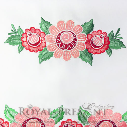 Дизайн машинной вышивки Русский фольклорный декор