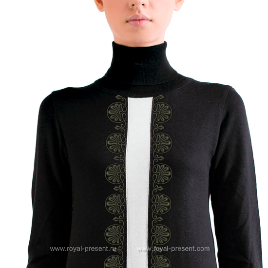 Дизайн машинной вышивки Классический бордюр