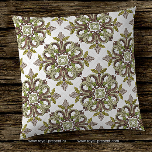 Дизайн машинной вышивки Средневековый Квилт блок