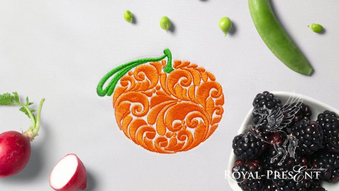 Орнаментальный Дизайн машинной вышивки Мандарин