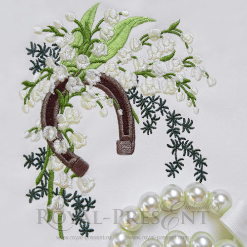 Дизайн машинной вышивки Подкова счастья