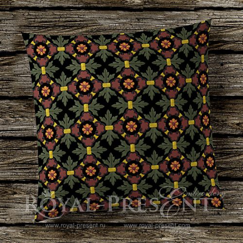 Дизайн машинной вышивки Классический винтажный орнамент