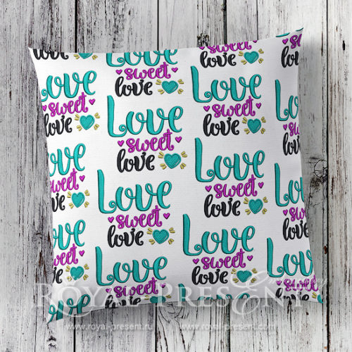 Дизайн машинной вышивки бесплатно Сладкая любовь